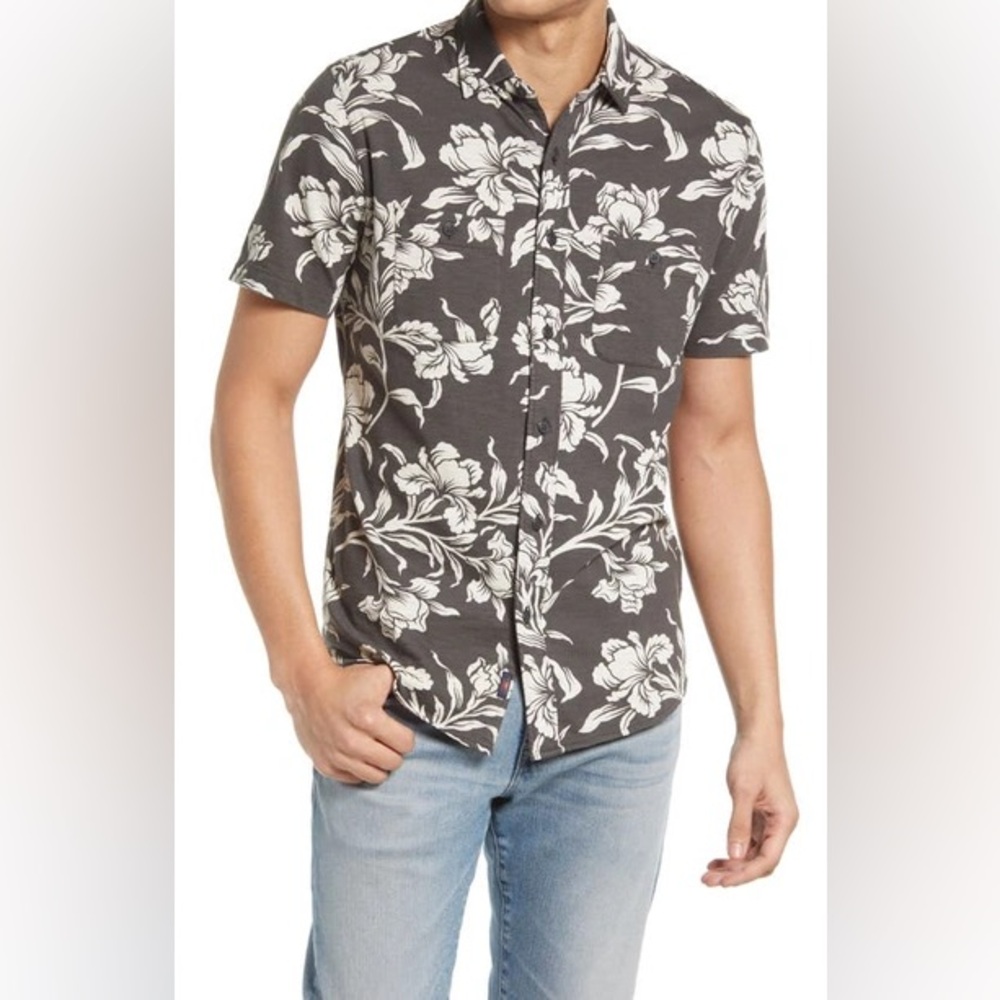 Faherty Seasons Cotton Knit Solid Regular Fit But… - image 2